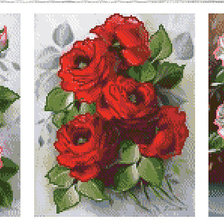 Оригинал схемы вышивки «розы» (№618045)