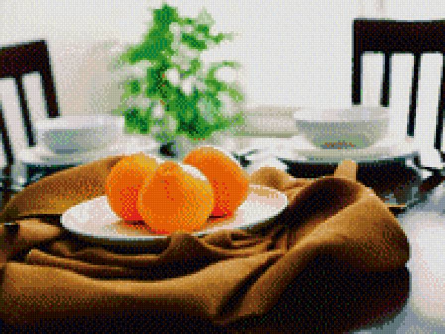 утренний завтрак - мандарины - предпросмотр