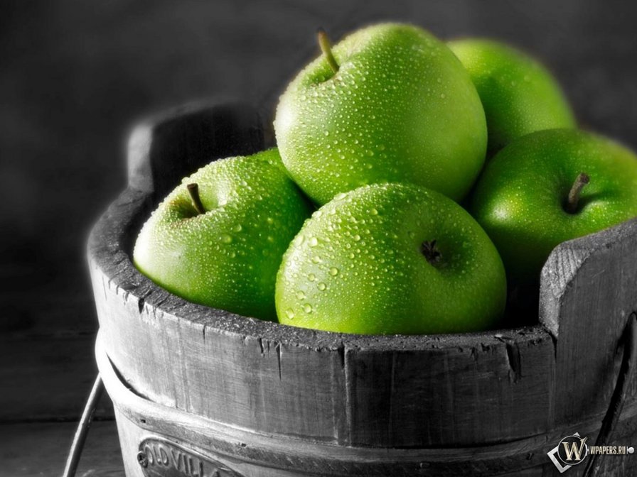 яблоко - яблоко, контраст - оригинал