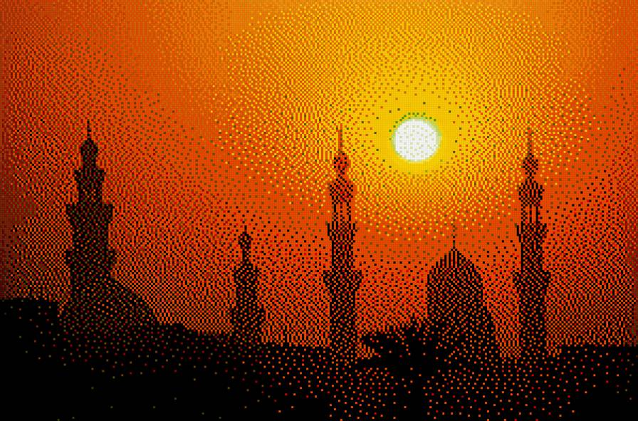 мечеть Каира - закат, восток, мечеть - предпросмотр