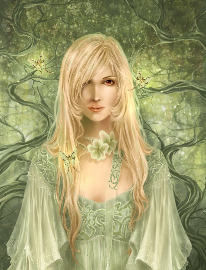 Красота женщины - женщина, эльф, фэнтези - оригинал