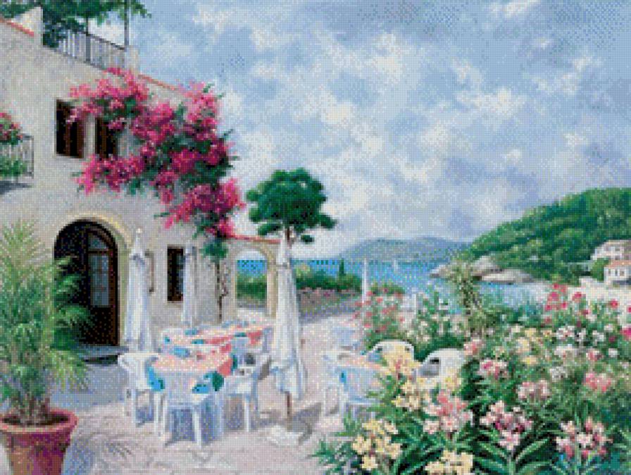 Котедж в цветах - предпросмотр