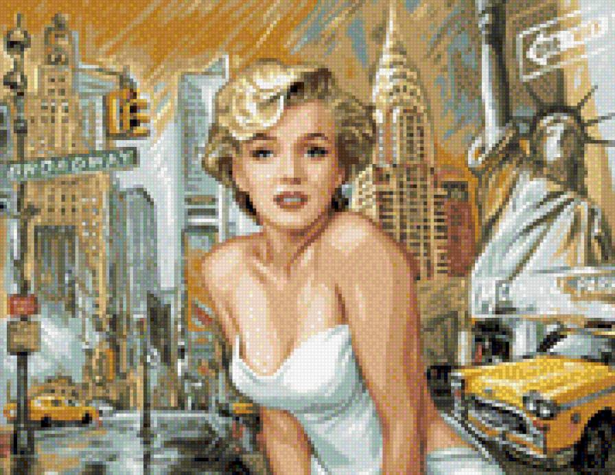 Мэрилин Монро - нью-йорк, арт, мэрилин монро - предпросмотр