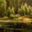 Предпросмотр схемы вышивки «лесная река» (№618715)
