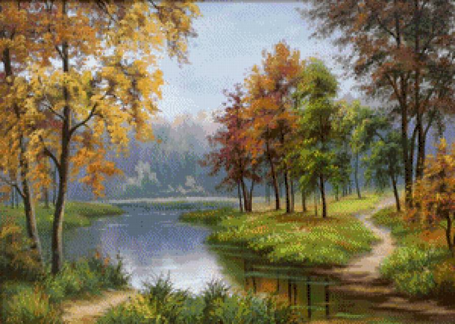 осенний пейзаж - пейзаж - предпросмотр