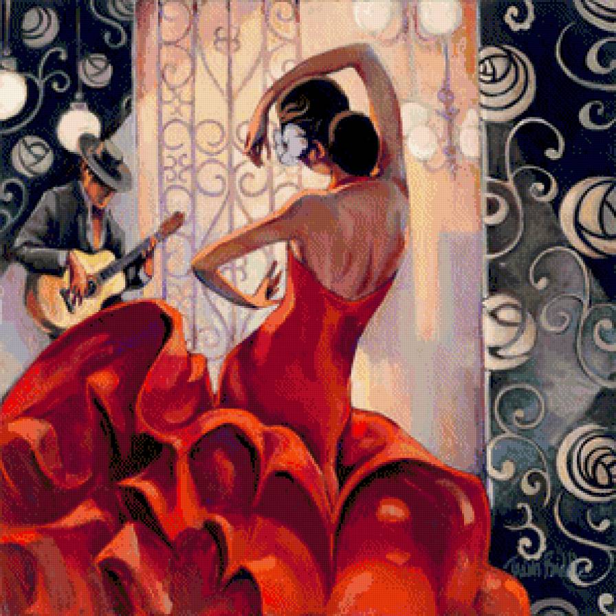 девушка - картина - предпросмотр