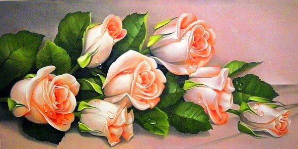 Оранжевые розы - оригинал