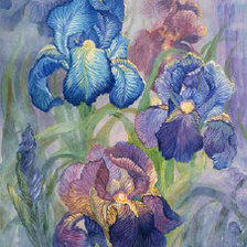 Схема вышивки «Ирисы»