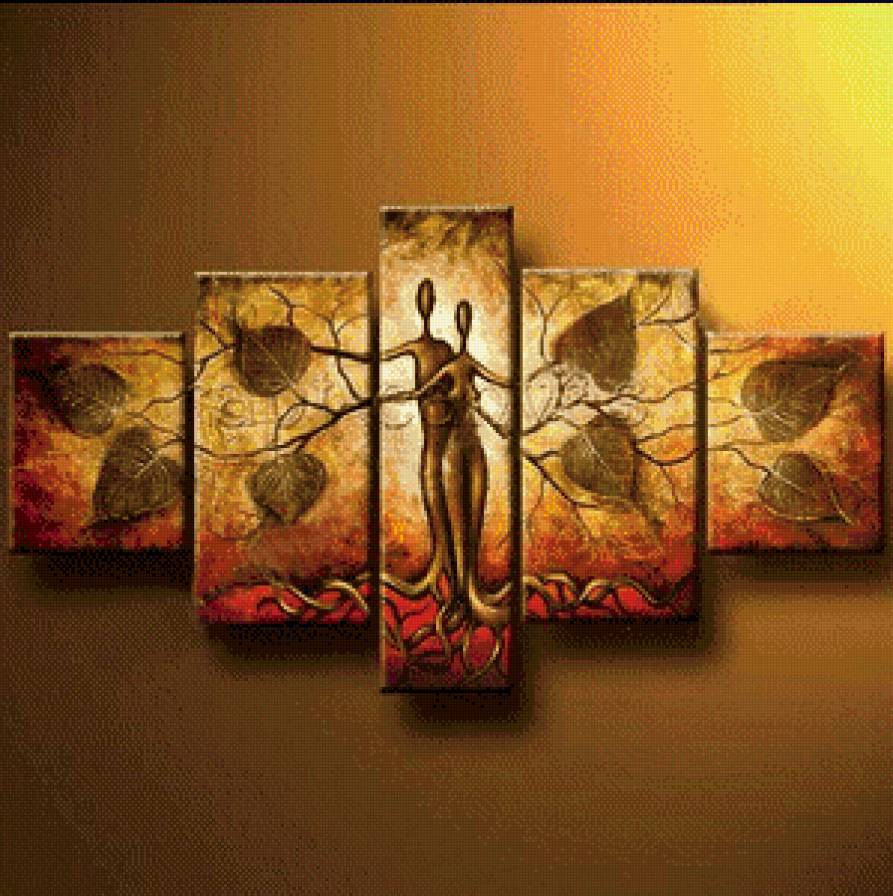 Фигуры - полиптих - предпросмотр