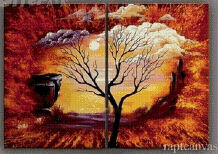 Дерево - триптих - предпросмотр