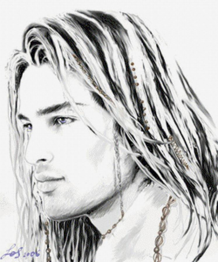 Мужчина с длинными волосами - мужчина, он - предпросмотр