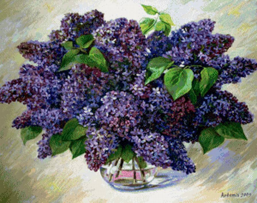 сирень - букет, цветы, сирень - предпросмотр