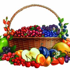 Схема вышивки «Фруктово-ягодное изобилие»