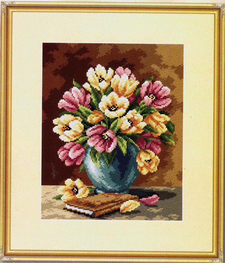 Натюрморт - цветы в вазе, цветы, букет - оригинал