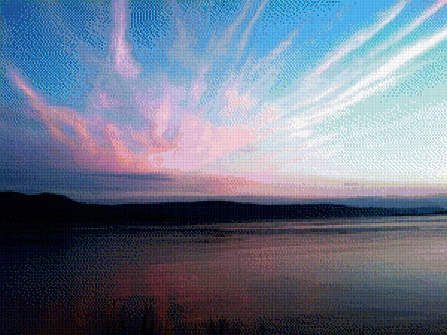 закат - вода, природа - предпросмотр