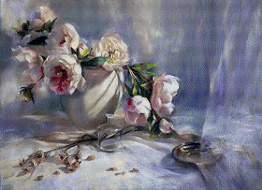 Mary Aslin - roze w malarstwie - предпросмотр