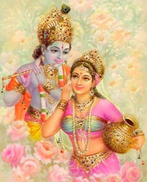 кришна и радха - эпос, религия, миф, картина, божество - оригинал