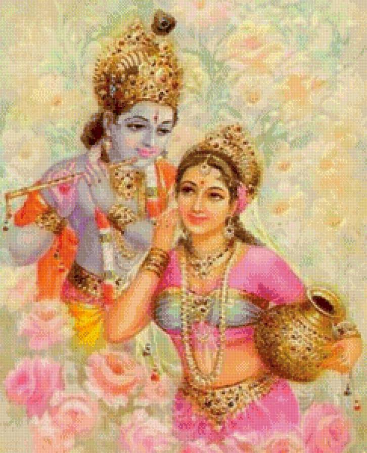 кришна и радха - божество, религия, эпос, картина, миф - предпросмотр