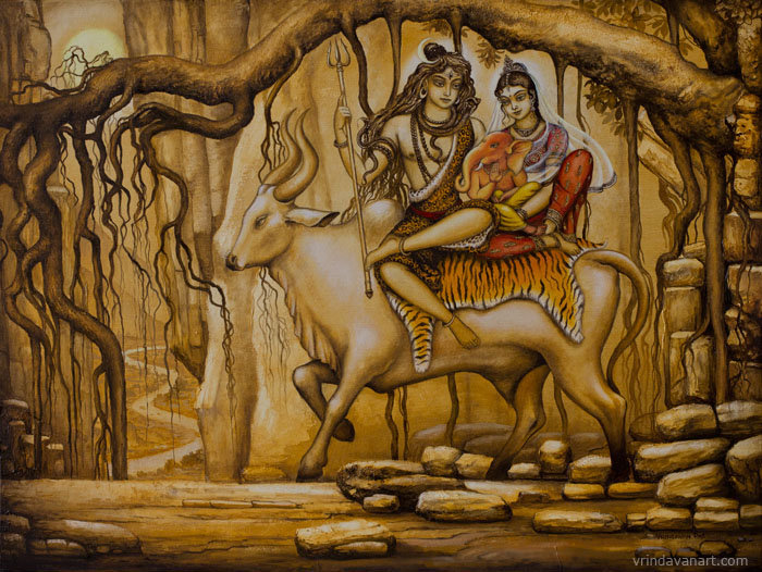 Шива Парвати - индия бог - оригинал