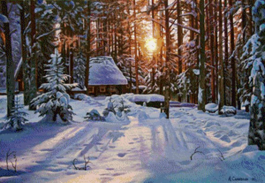 лесная сторожка - красота природы - предпросмотр