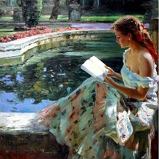 Схема вышивки «у пруда»