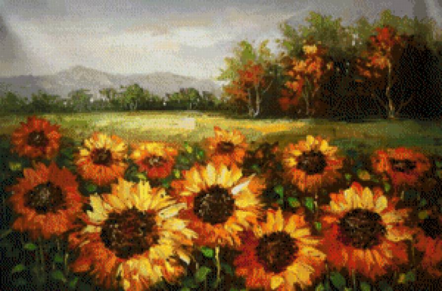 Подсолнухи - предпросмотр