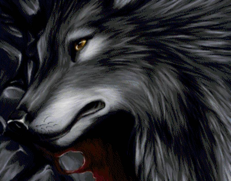 волк - природа, хищник, мираж, волк, животные - предпросмотр