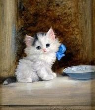 Схема вышивки «котик»