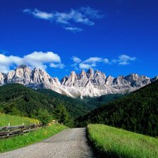 Схема вышивки «горы»