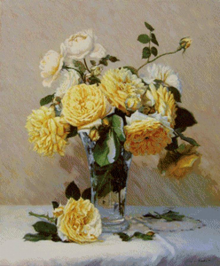 желтые роз - цветы - предпросмотр