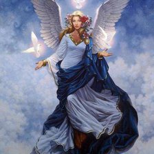 Схема вышивки «парящий ангел»