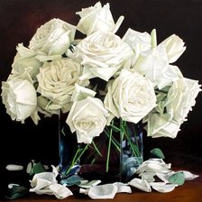 Оригинал схемы вышивки «белые розы» (№621309)