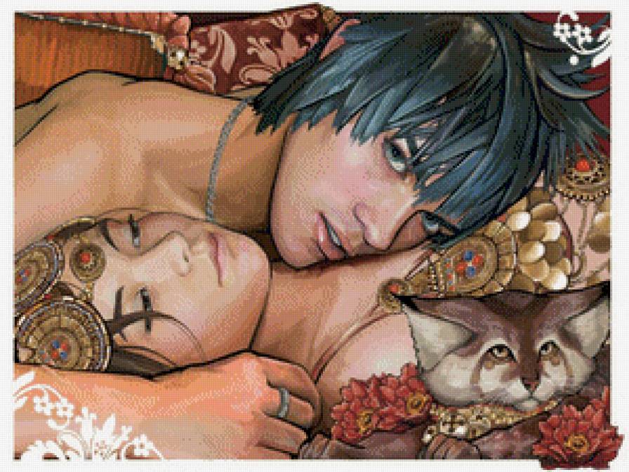 Влюбленные - парень, любовь, пара, фэнтези, девушка - предпросмотр