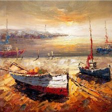 Схема вышивки «лодки»