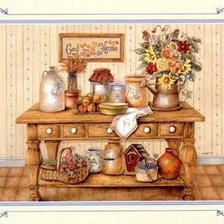 Оригинал схемы вышивки «кухонный натюрморт» (№621880)