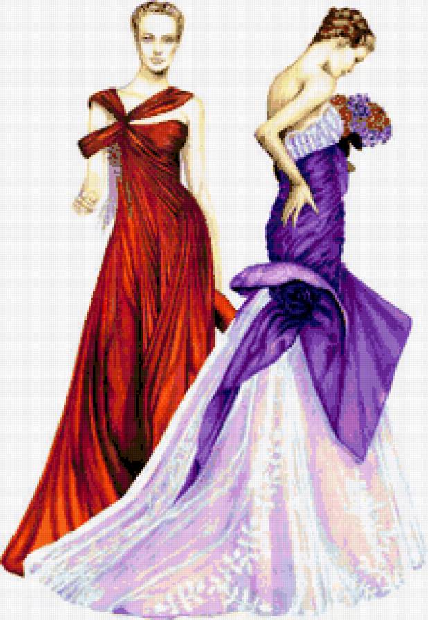 мода - платья, девушки, мода - предпросмотр