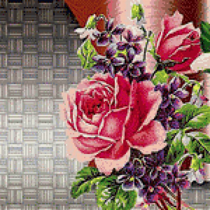 Полиптих - левая часть - полиптих, цветы - предпросмотр