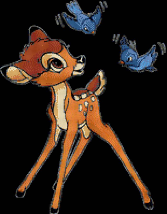 бемби - детские, олененок, мультики - предпросмотр