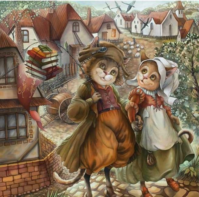 PAREJA DE GATOS - gatos - оригинал