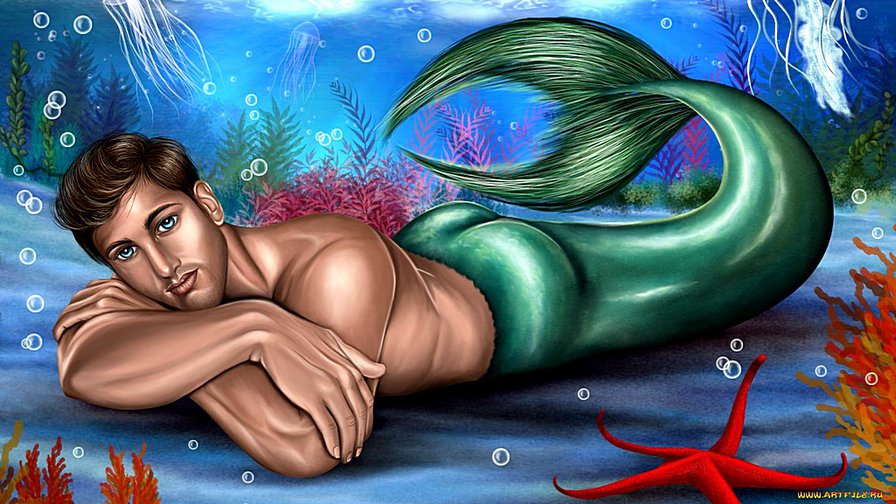 Вот такая "русалка" - море, рыбки, русалка - оригинал