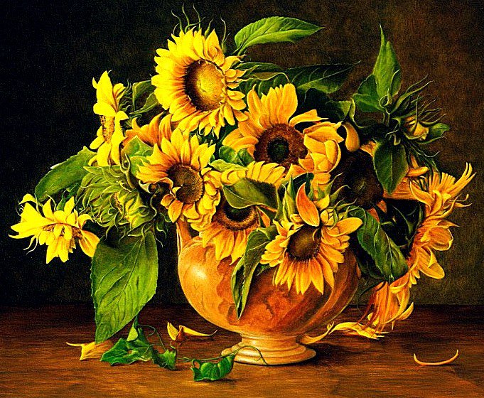 Подсолнухи - цветы - оригинал