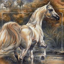 Схема вышивки «конь-красавец»