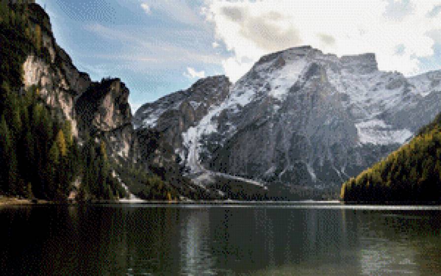 №622929 - горы, озеро, пейзаж - предпросмотр