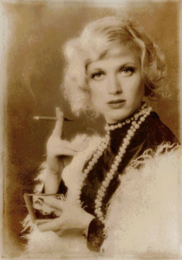 Дама ретро - картина, красота, девушка, портрет, ретро - предпросмотр