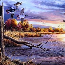 Схема вышивки «утинное царство»