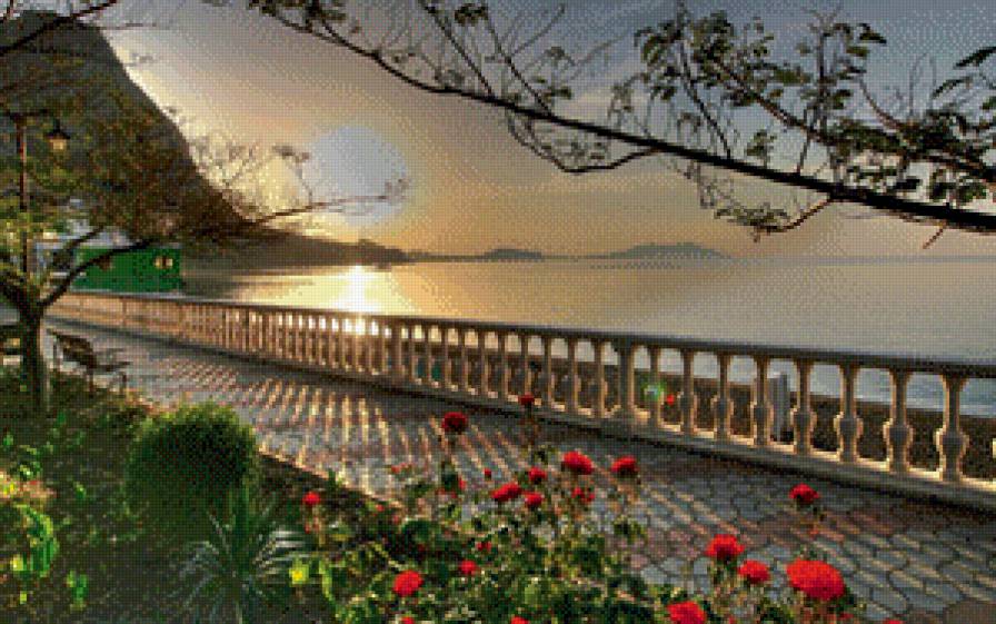 №623371 - закат, море, пейзаж - предпросмотр