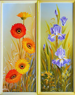 Цветочный диптих - оригинал