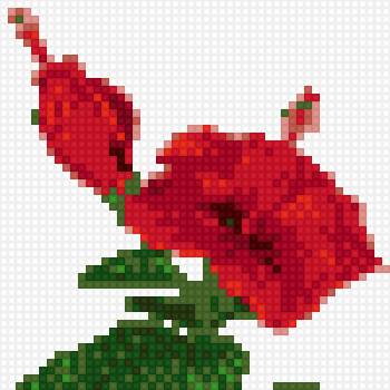 гибискус - вышивка - предпросмотр