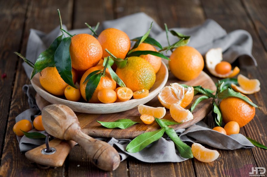 №623802 - мандарины, натюрморт - оригинал