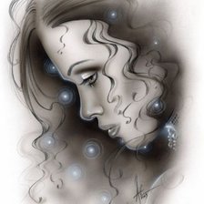 Схема вышивки «Нежный профиль»